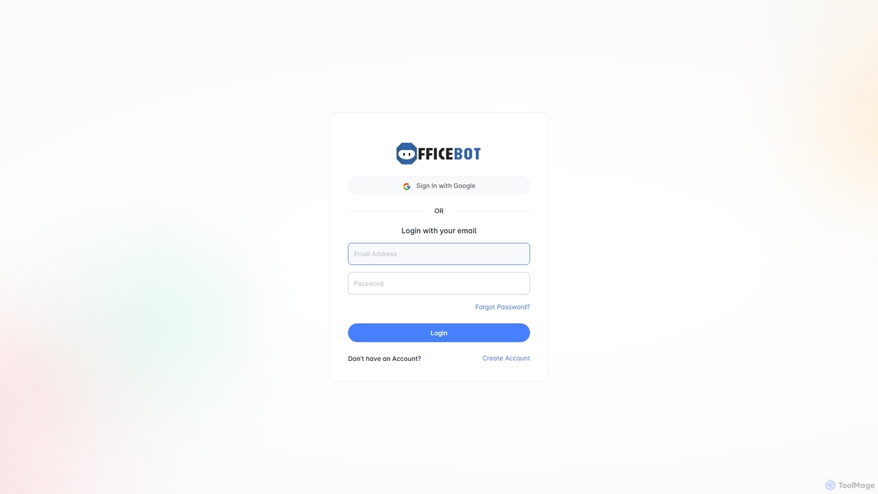 Login for OfficeBot