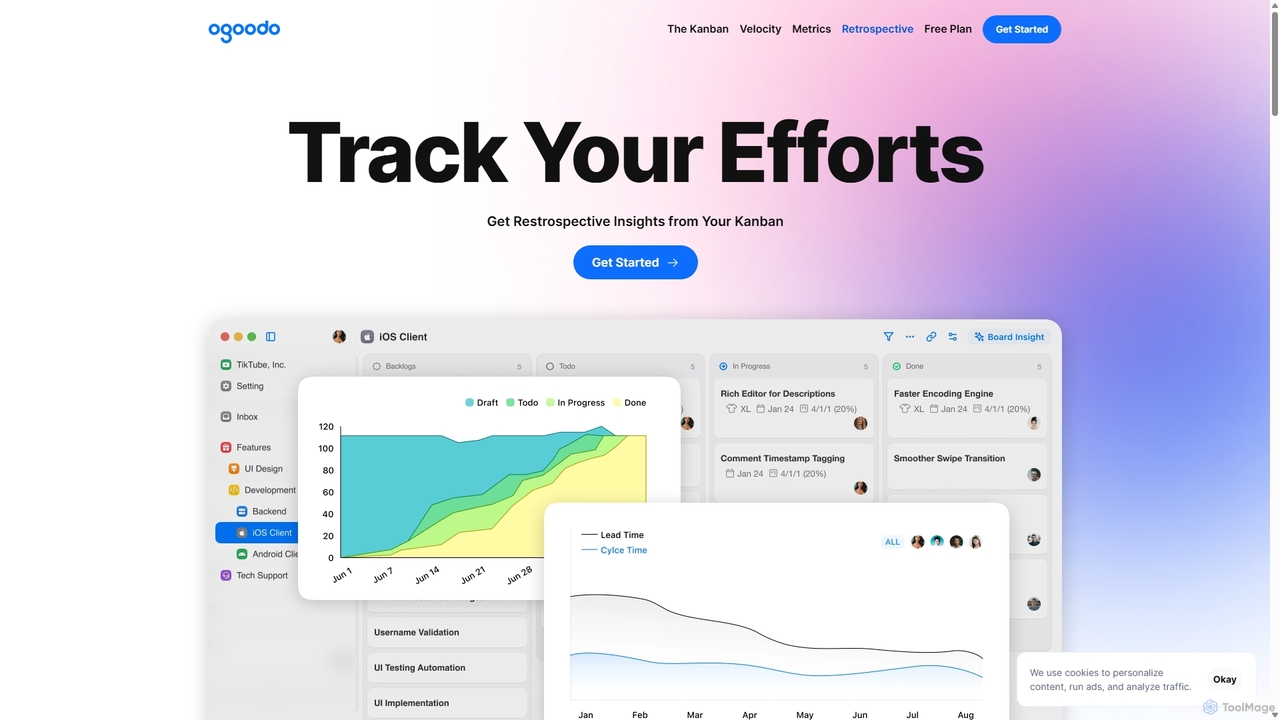 Ogoodo - Get Restrospective Insights from Your Kanban for Ogoodo
