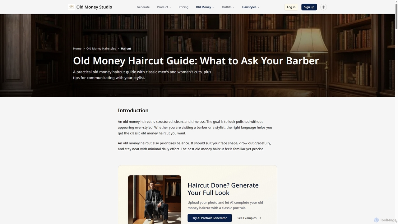 Old Money Haircut Guide: What to Ask Your Barber | Old Money Studio for Old Money Studio