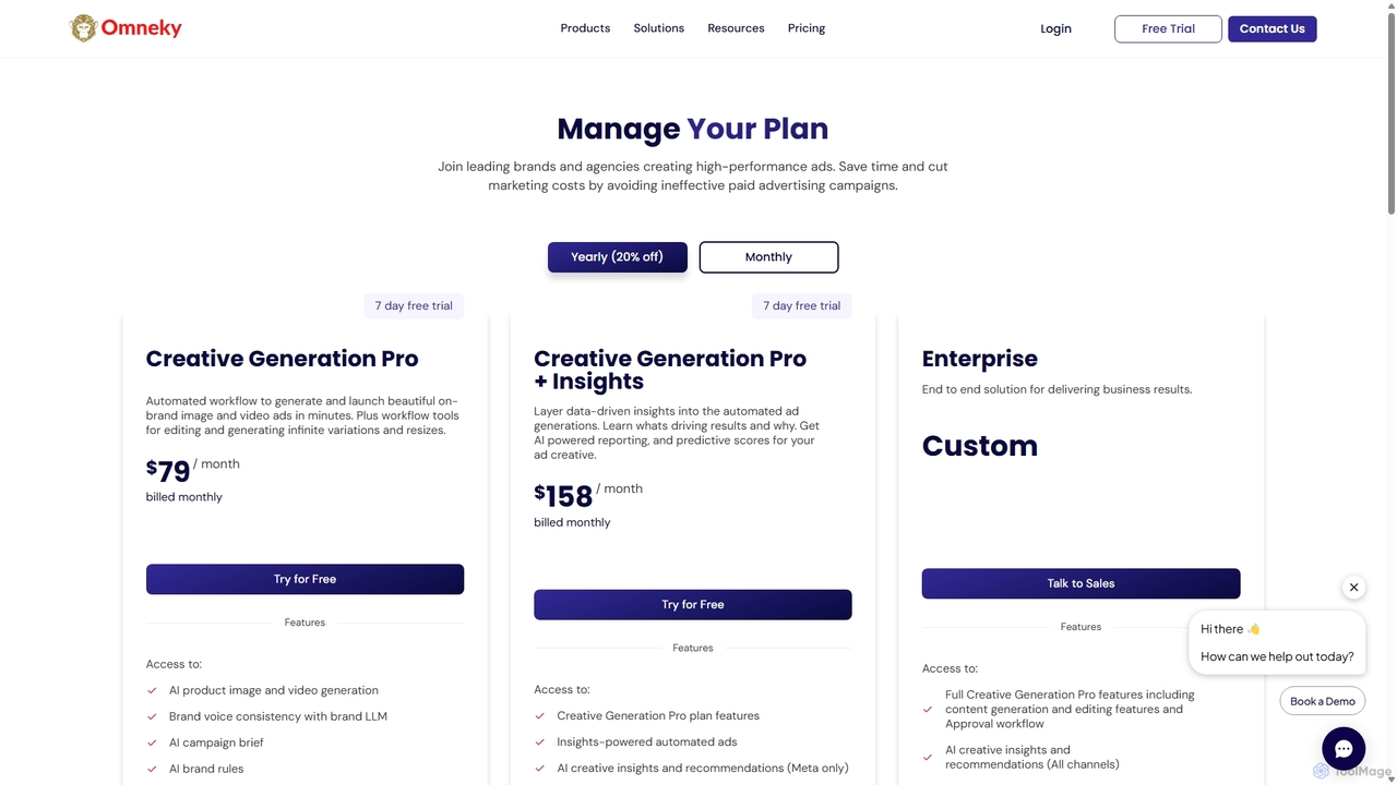 Omneky Plans & Pricing | AI Marketing Solutions for Teams & Individuals for Omneky