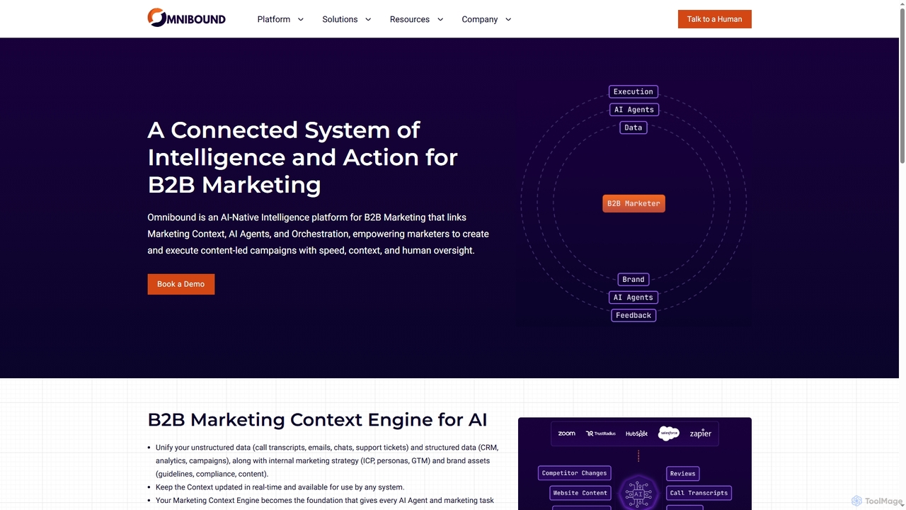 Platform Overview: AI Native B2B Marketing Intelligence and Action for Omnibound