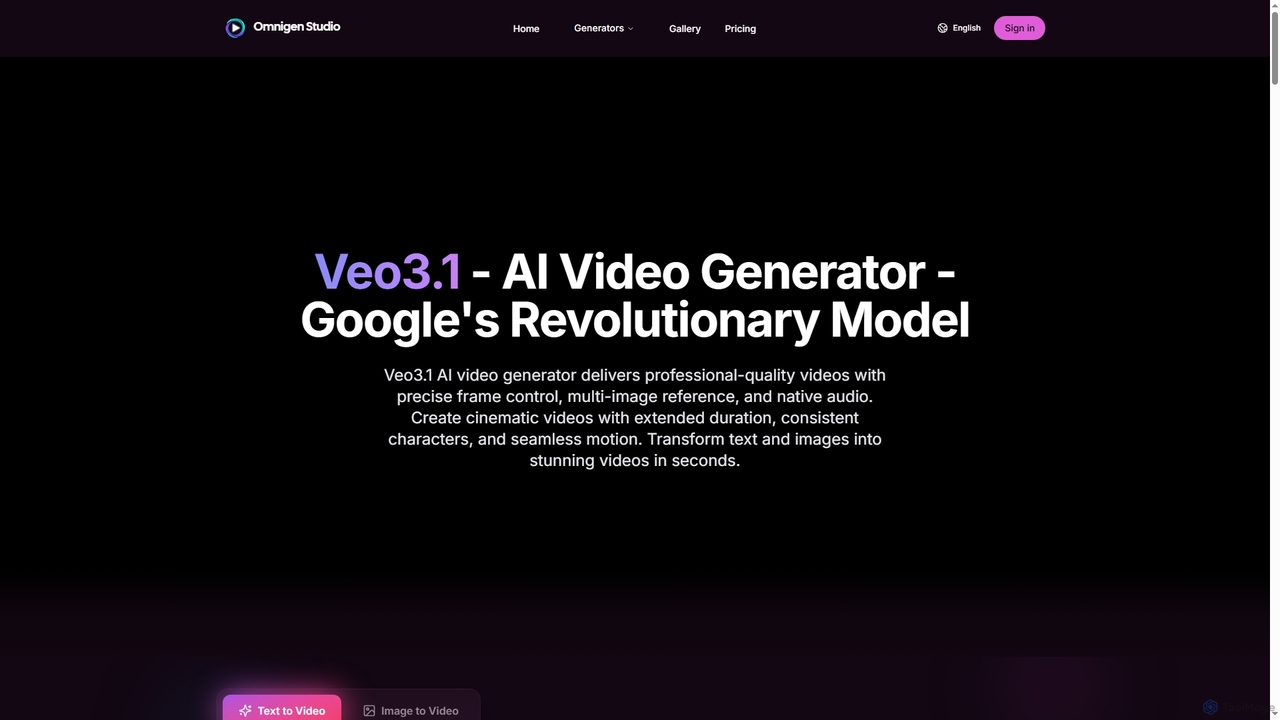 Veo3.1 AI Video Generator-Google Video Model | Omnigen Studio for Omnigen