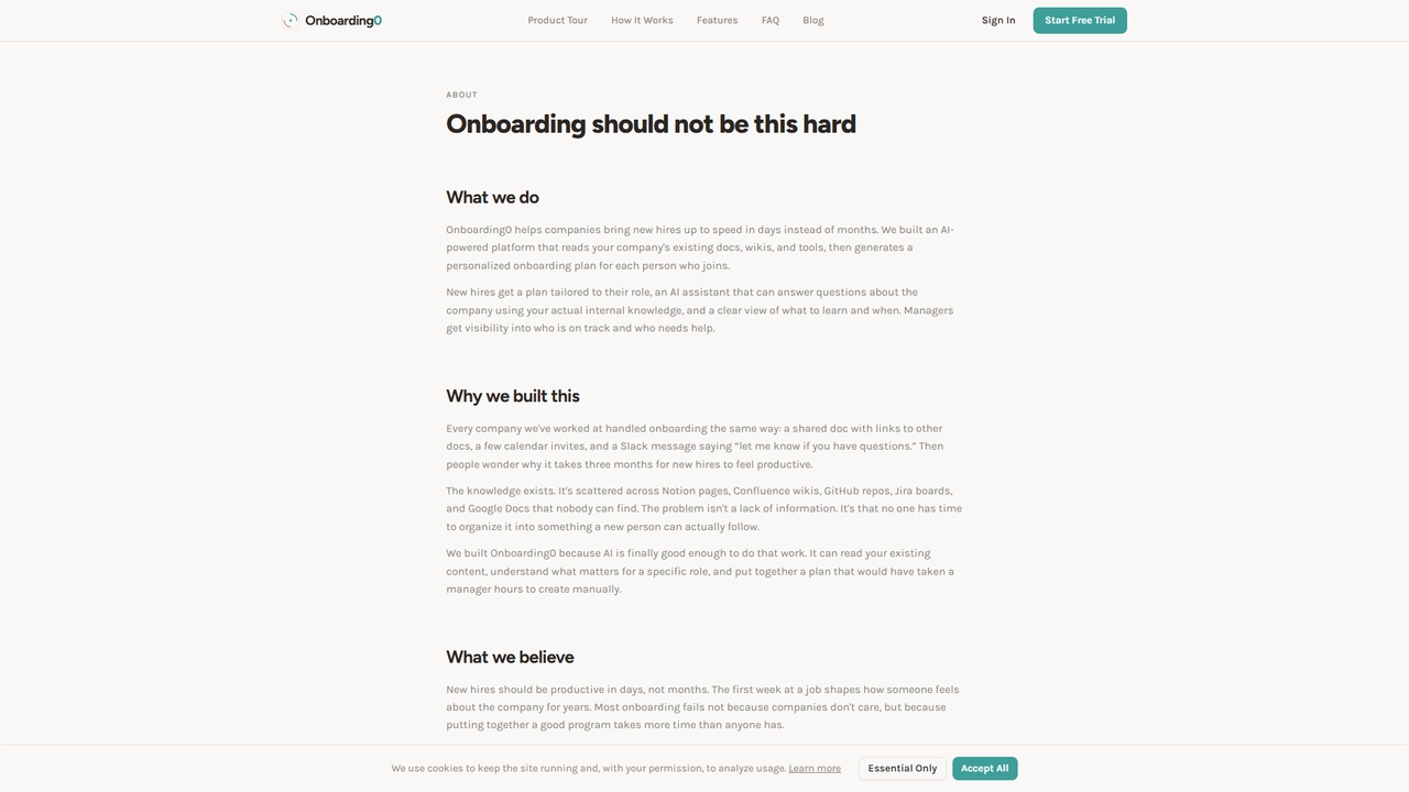 About | Onboarding0 for Onboarding0