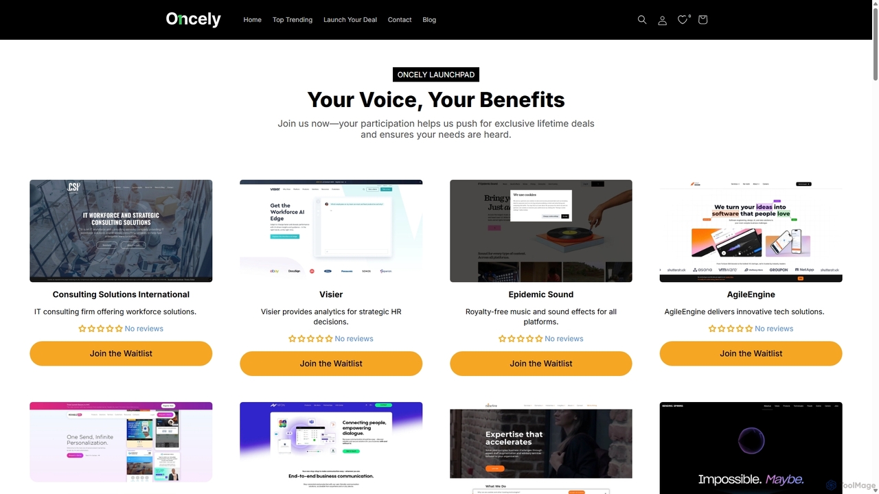 Join Oncely’s Waitlist List – Your Interest Helps Unlock Products & Discounts for Oncely