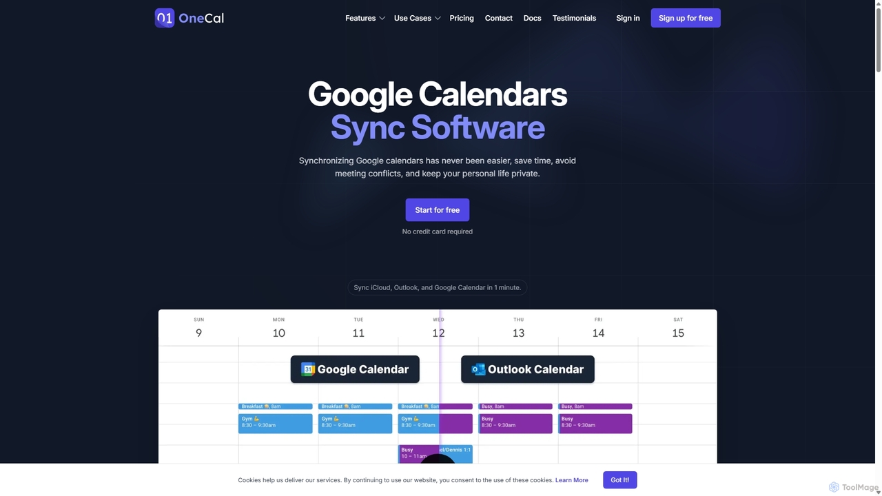 Google Calendars Sync Software | OneCal for OneCal