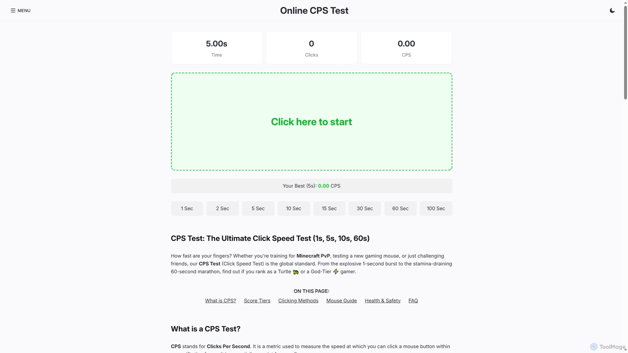 Onlinecpstest