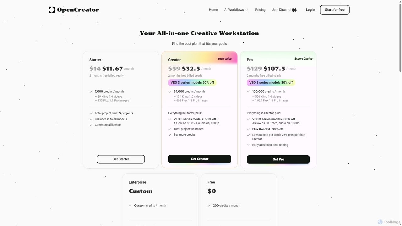 OpenCreator: Unified Gen AI Workstation for Creators for OpenCreator