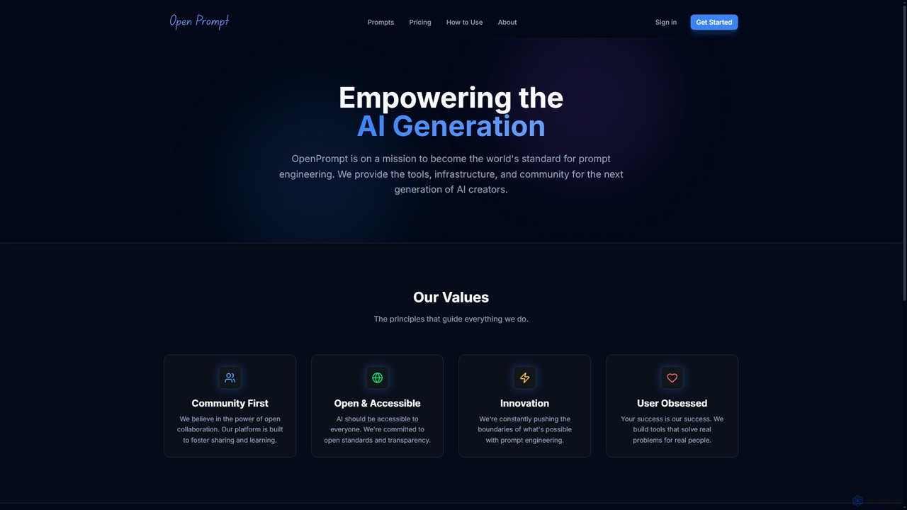 OpenPrompt by SparkTac - The GitHub for Agentic Prompts for OpenPrompt