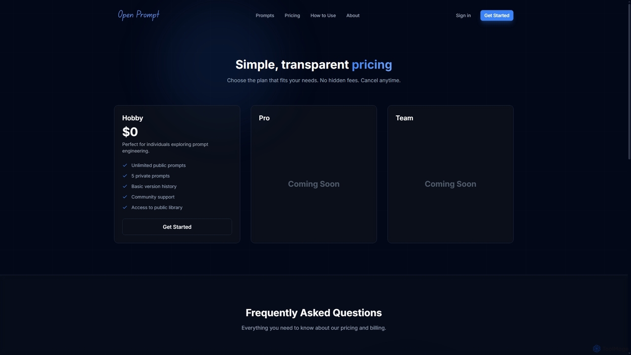 OpenPrompt by SparkTac - The GitHub for Agentic Prompts for OpenPrompt