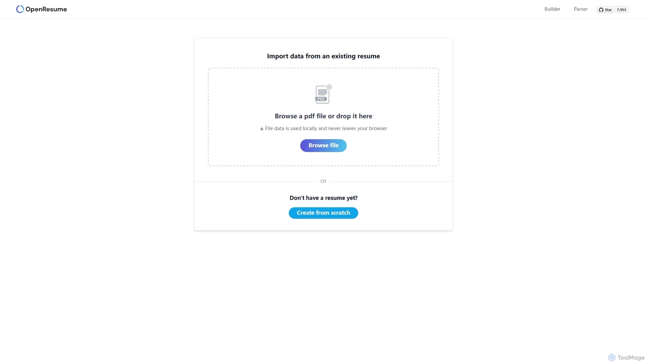 OpenResume - Free Open-source Resume Builder and Parser for OpenResume
