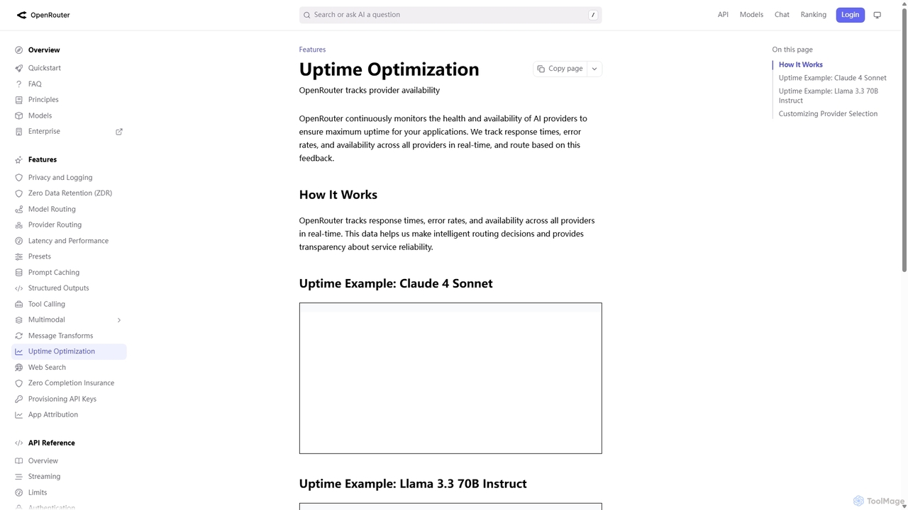 Uptime Optimization | Maximize AI Model Availability | OpenRouter | Documentation for OpenRouter