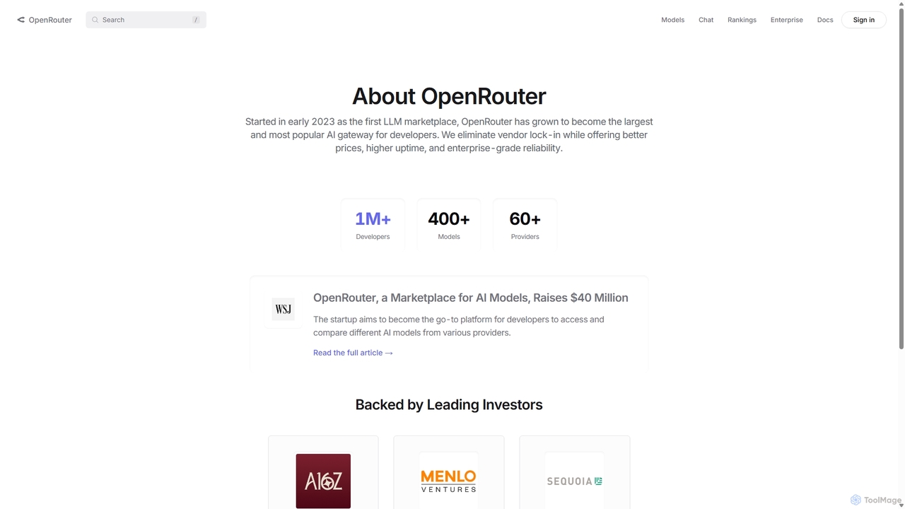 About OpenRouter - The Unified Interface For LLMs | OpenRouter for OpenRouter
