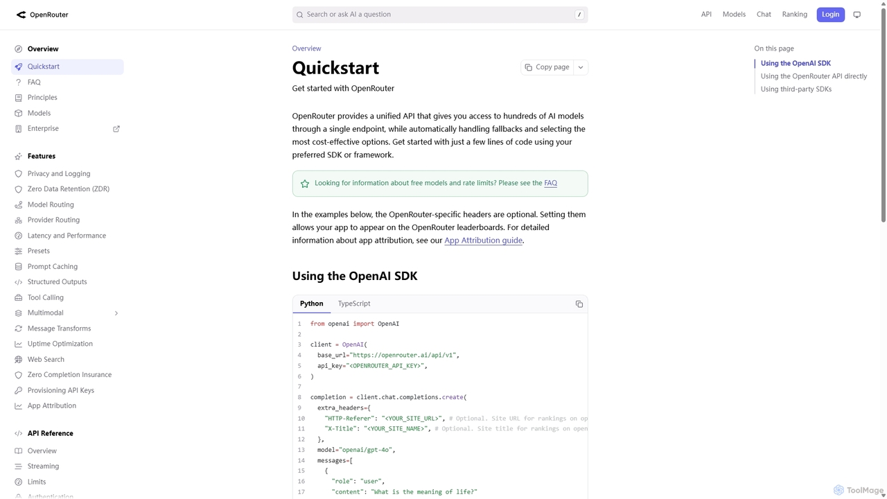 OpenRouter Quickstart Guide | Developer Documentation | OpenRouter | Documentation for OpenRouter