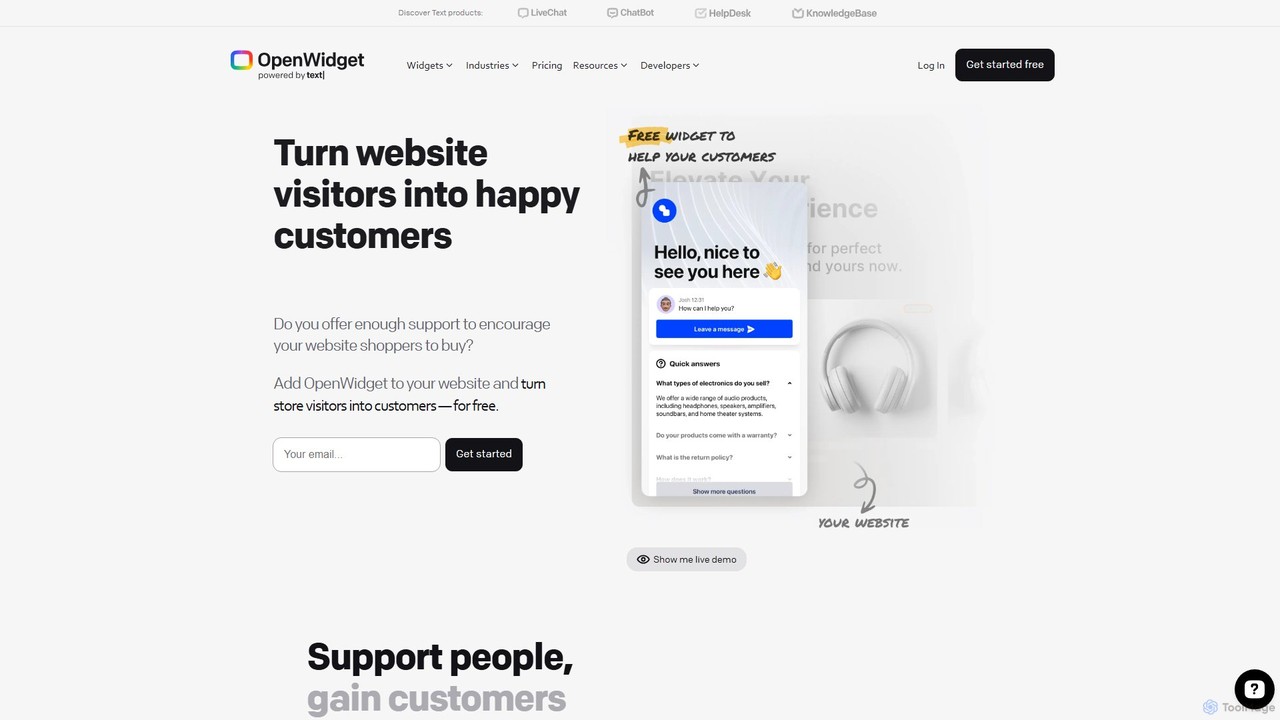 OpenWidget