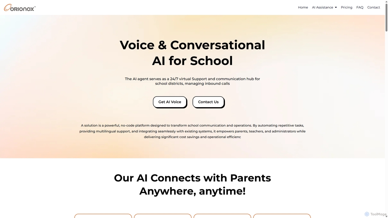 Business communication with AI-powered tools for Orionox