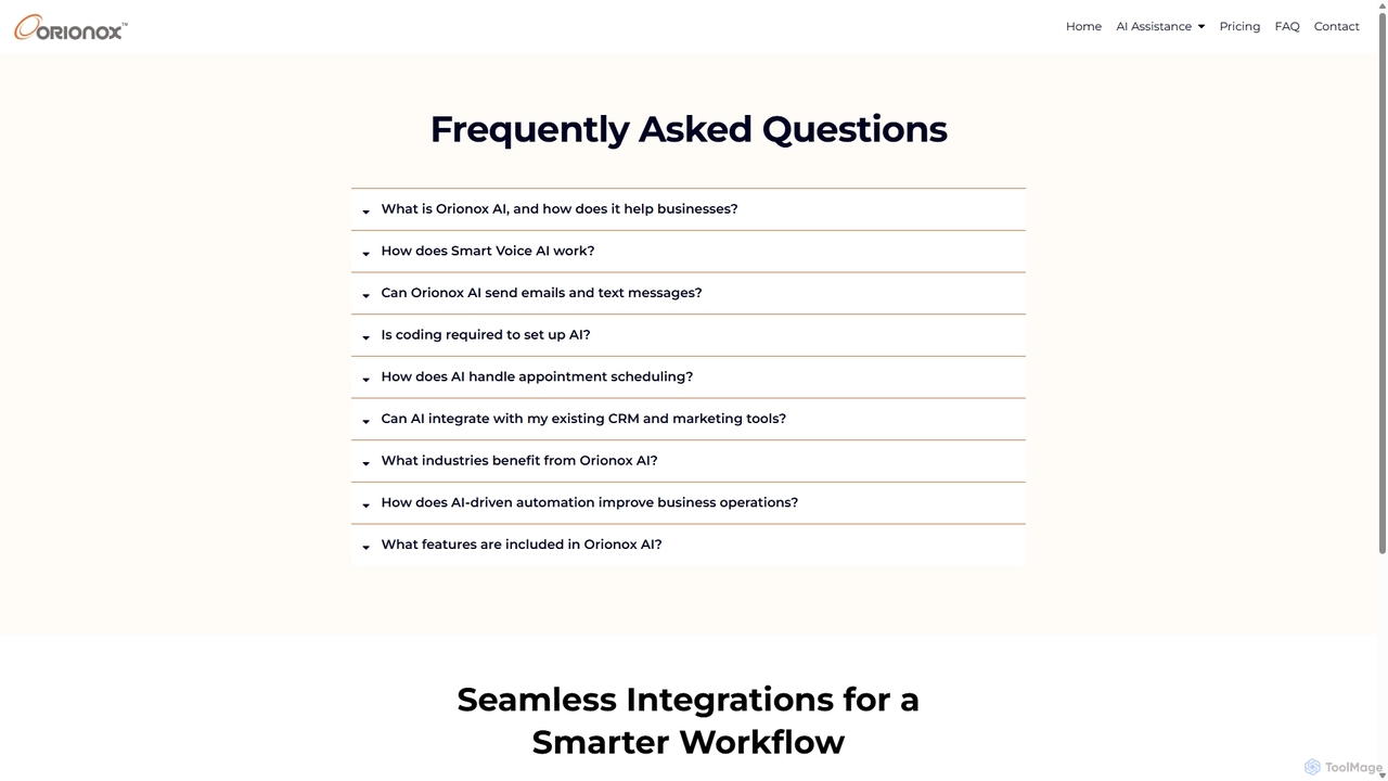 Frequently Asked Questions for Orionox