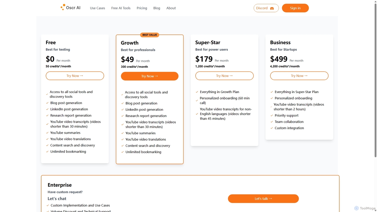 Pricing for Oscr