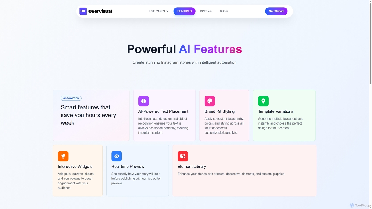 AI Features - Smart Text Placement & Templates | Overvisual for Overvisual