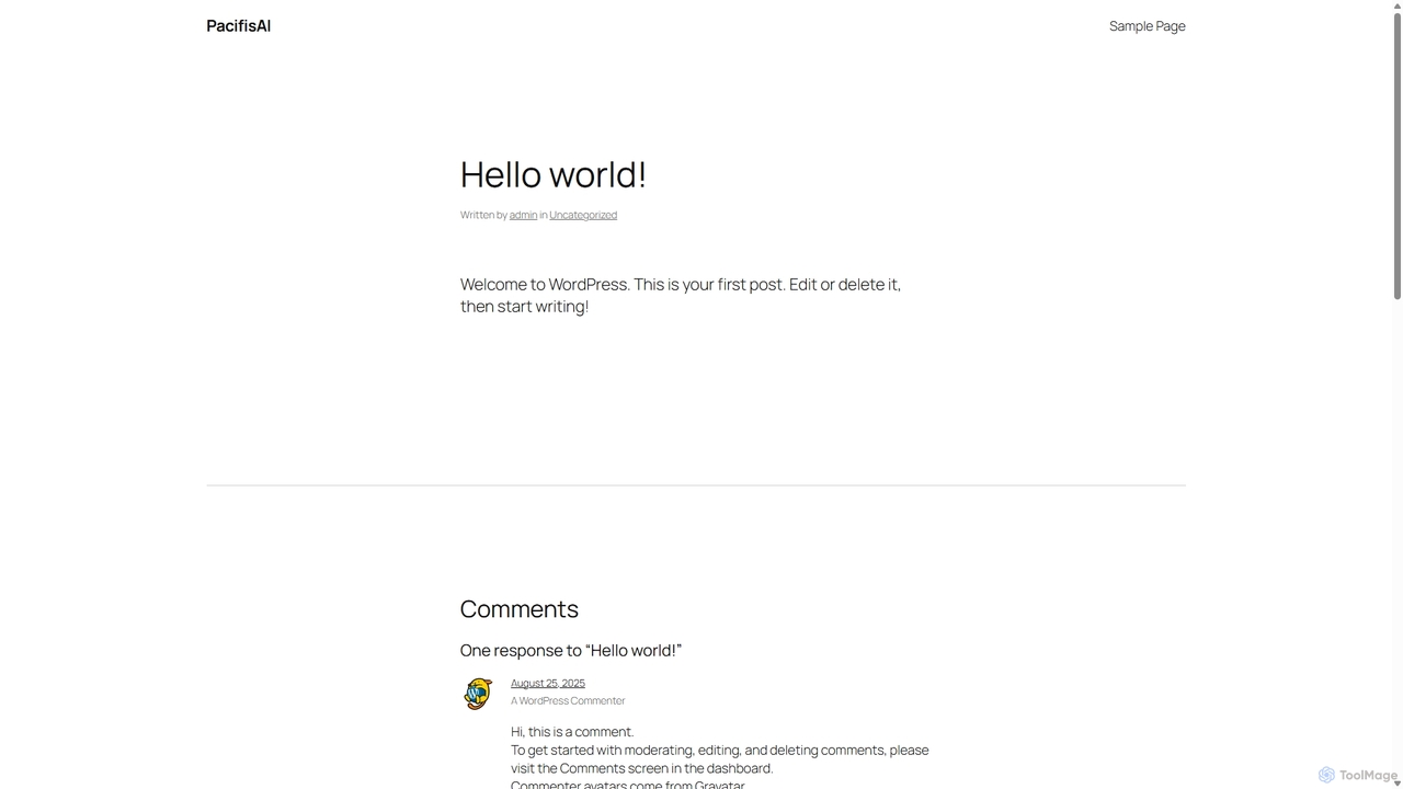 Hello world! – PacifisAI for PacifisAI