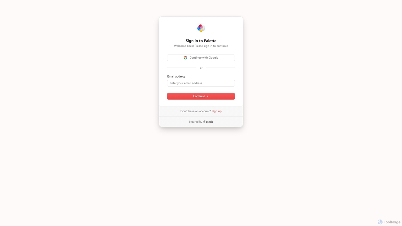 My account | Palette for Palette
