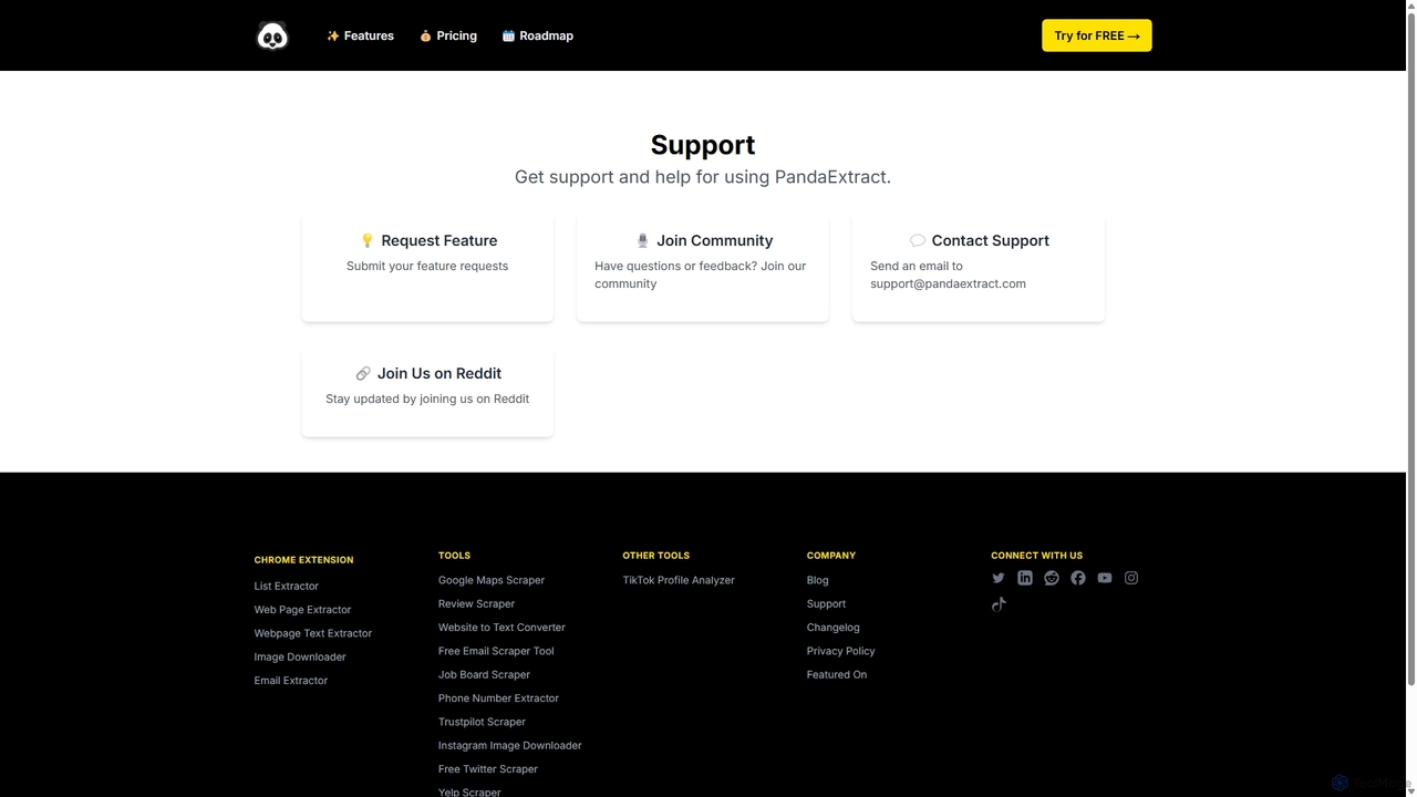 Support | Ultimate Web Scraper - PandaExtract for PandaExtract