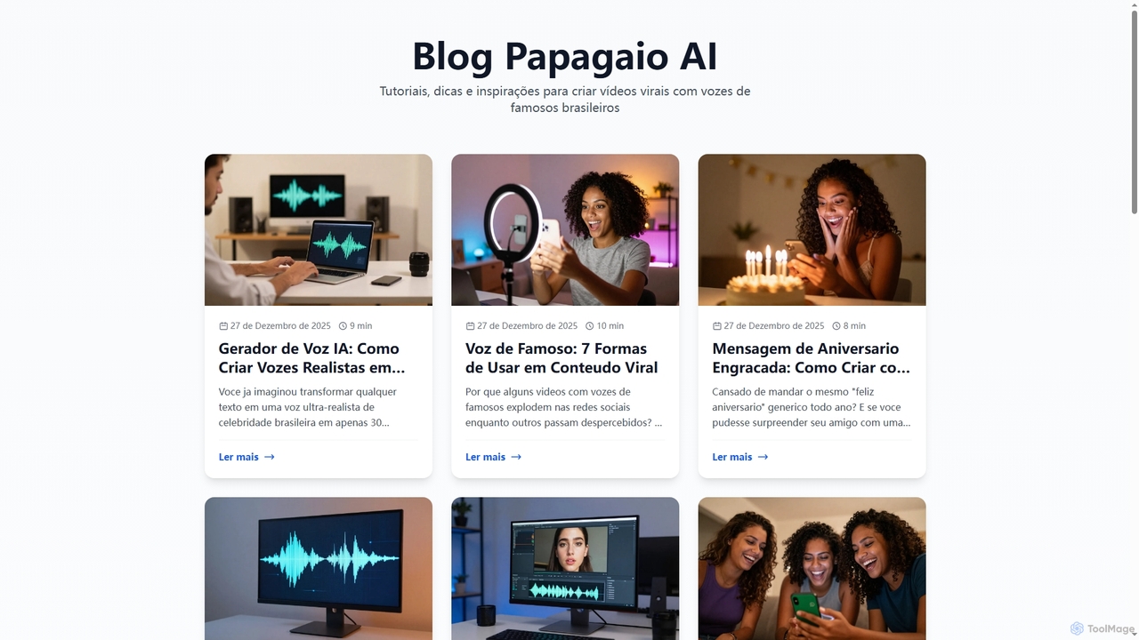 Blog Papagaio AI | Guias e Dicas sobre Vozes de Famosos com IA for Papagaio AI