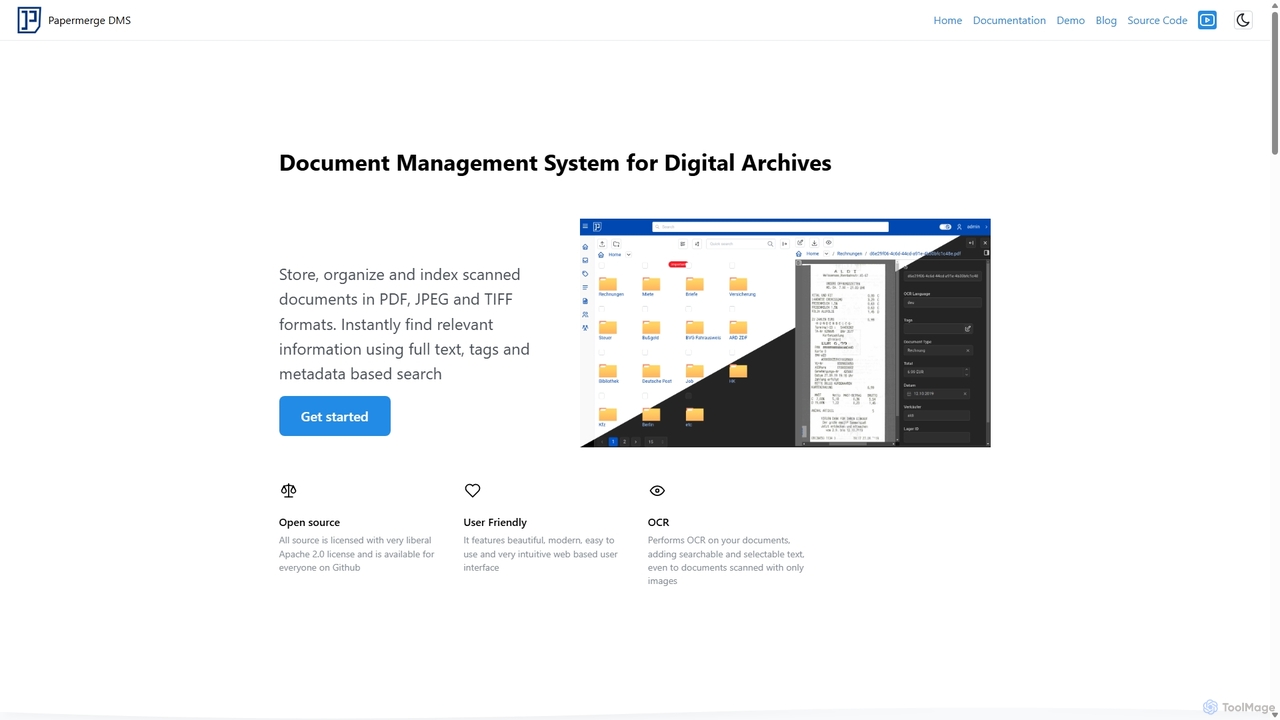 Papermerge DMS for Papermerge