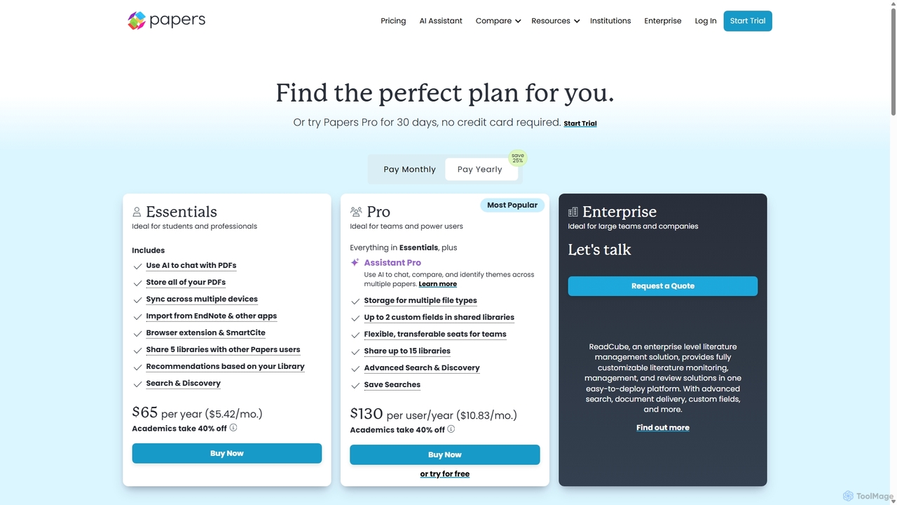 Pricing for Papers: Student, Academic and Corporate - Papers for Papers