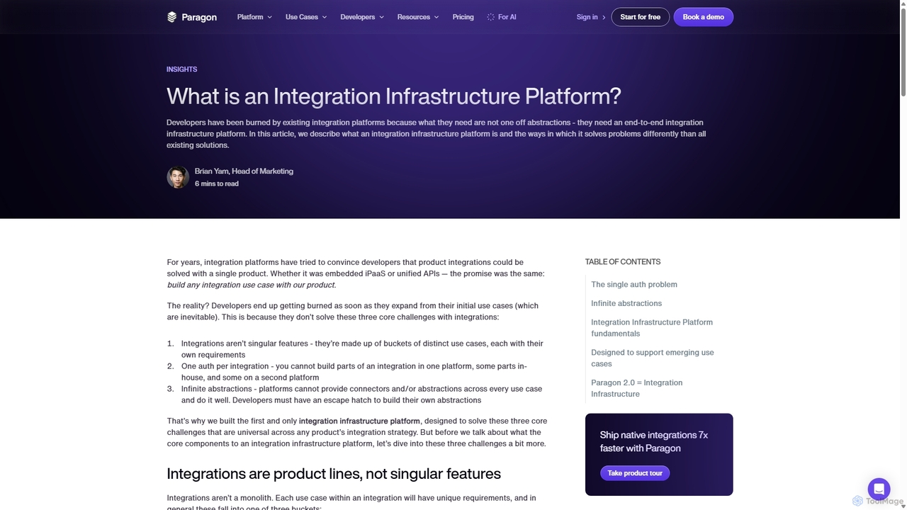 What is an Integration Infrastructure Platform? | Paragon Blog for Paragon