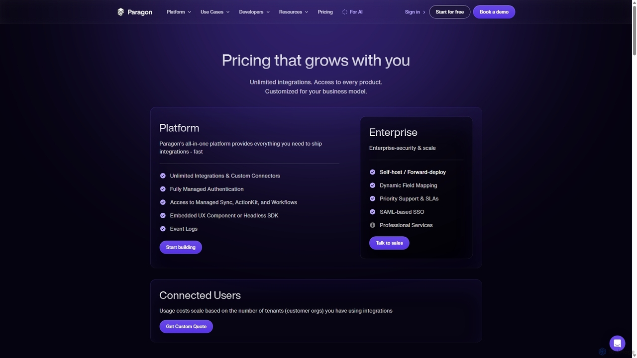 Paragon | Embedded Integration Infrastructure for Developers for Paragon