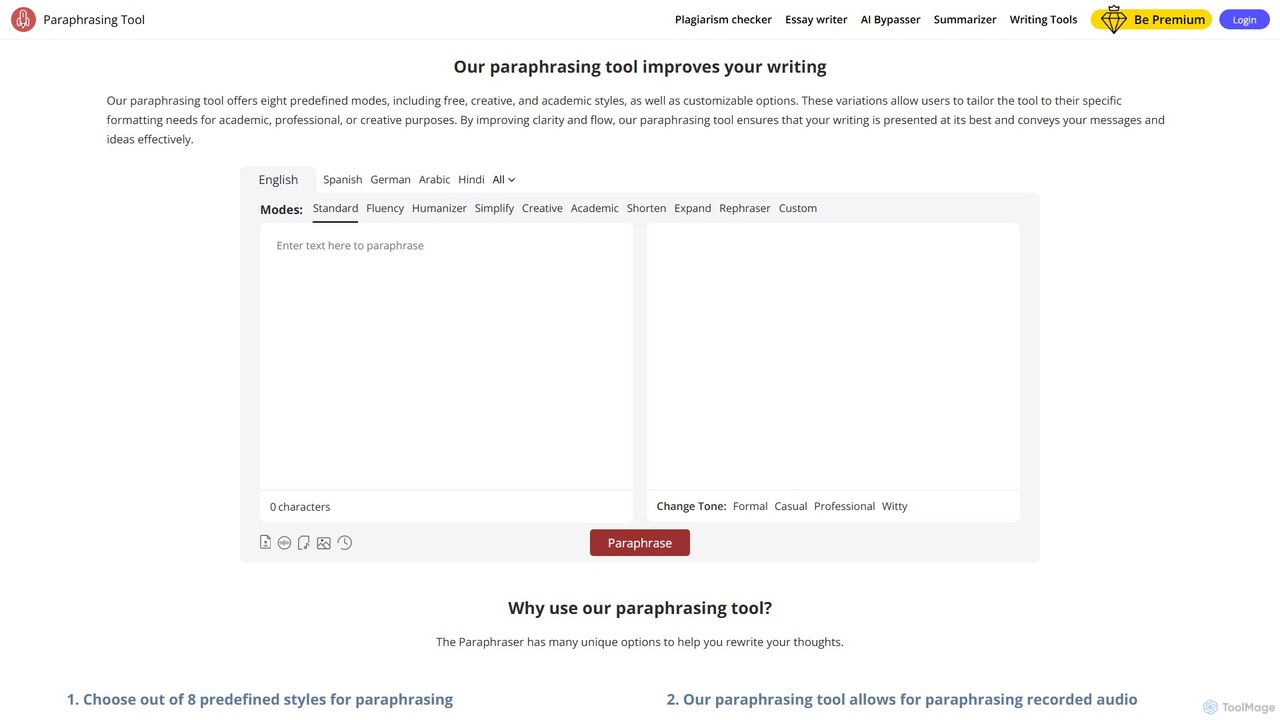Paraphrasingtool.ai