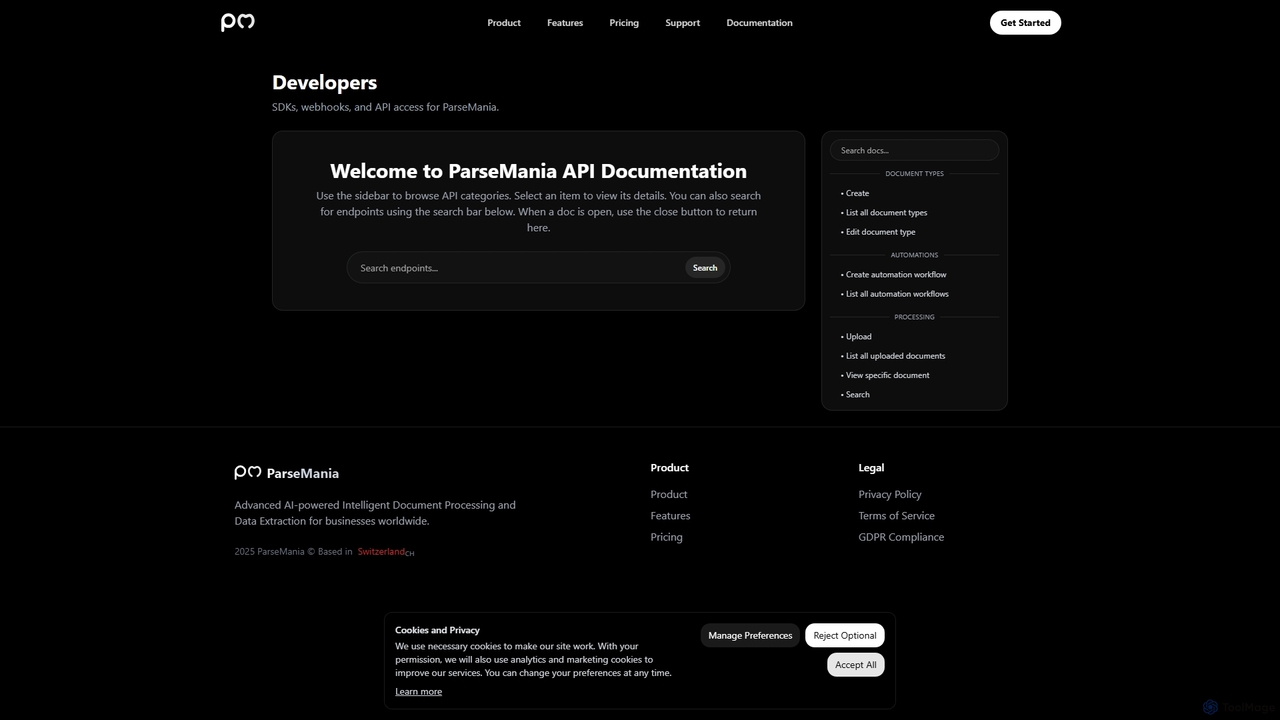 ParseMania - AI Document Data Extraction for Parsemania