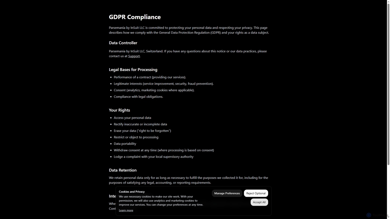 ParseMania - AI Document Data Extraction for Parsemania
