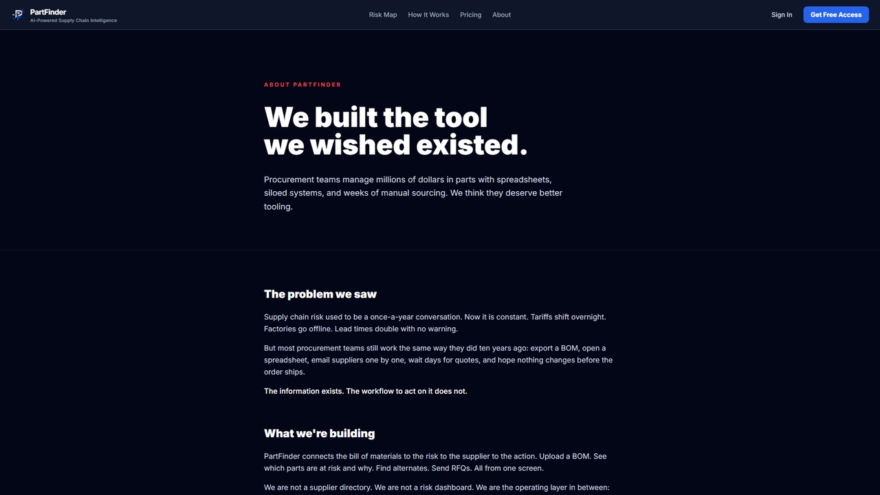 About - PartFinder for PartFinder