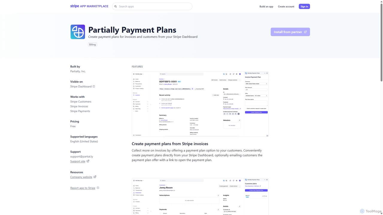 Partially Payment Plans | Stripe Apps for Partially Payment Plans