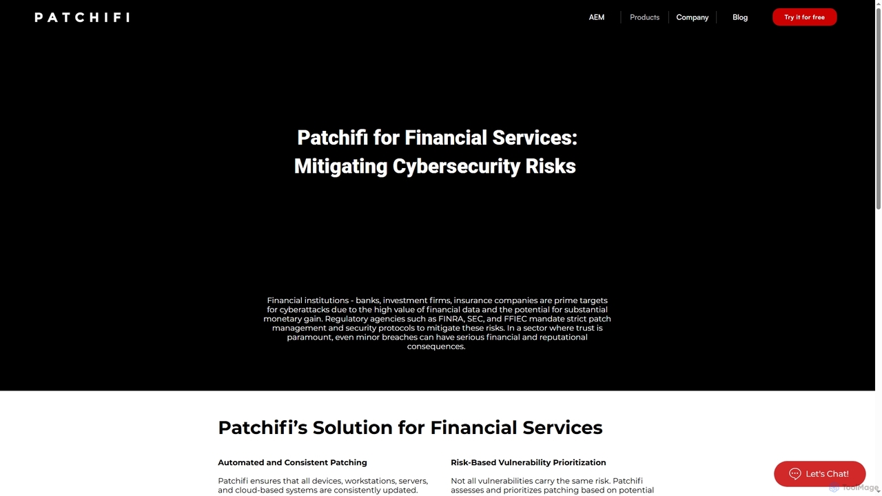 Finance | Patchifi for Patchifi