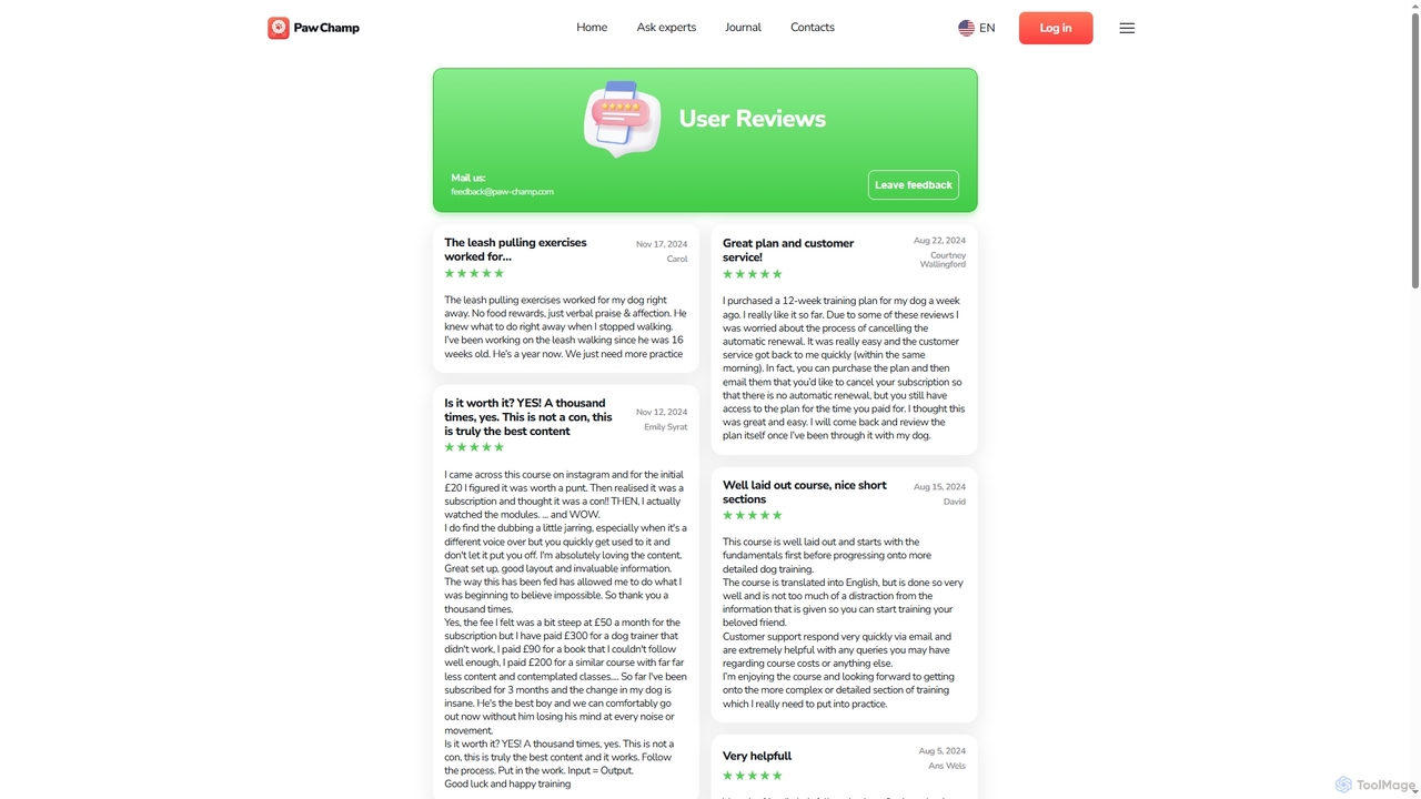 PawChamp User Reviews for PawChamp