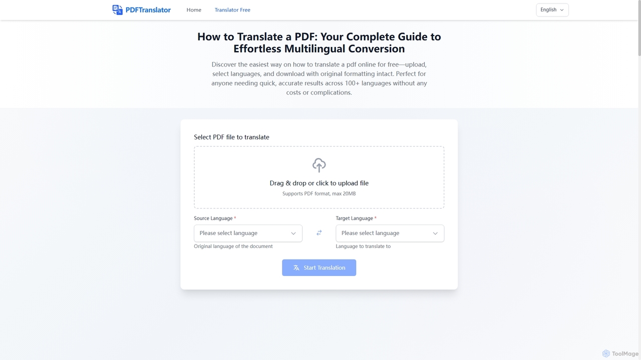 Instantly Translate a PDF Document from English to Spanish | PDF Translator Free for PDF Translator
