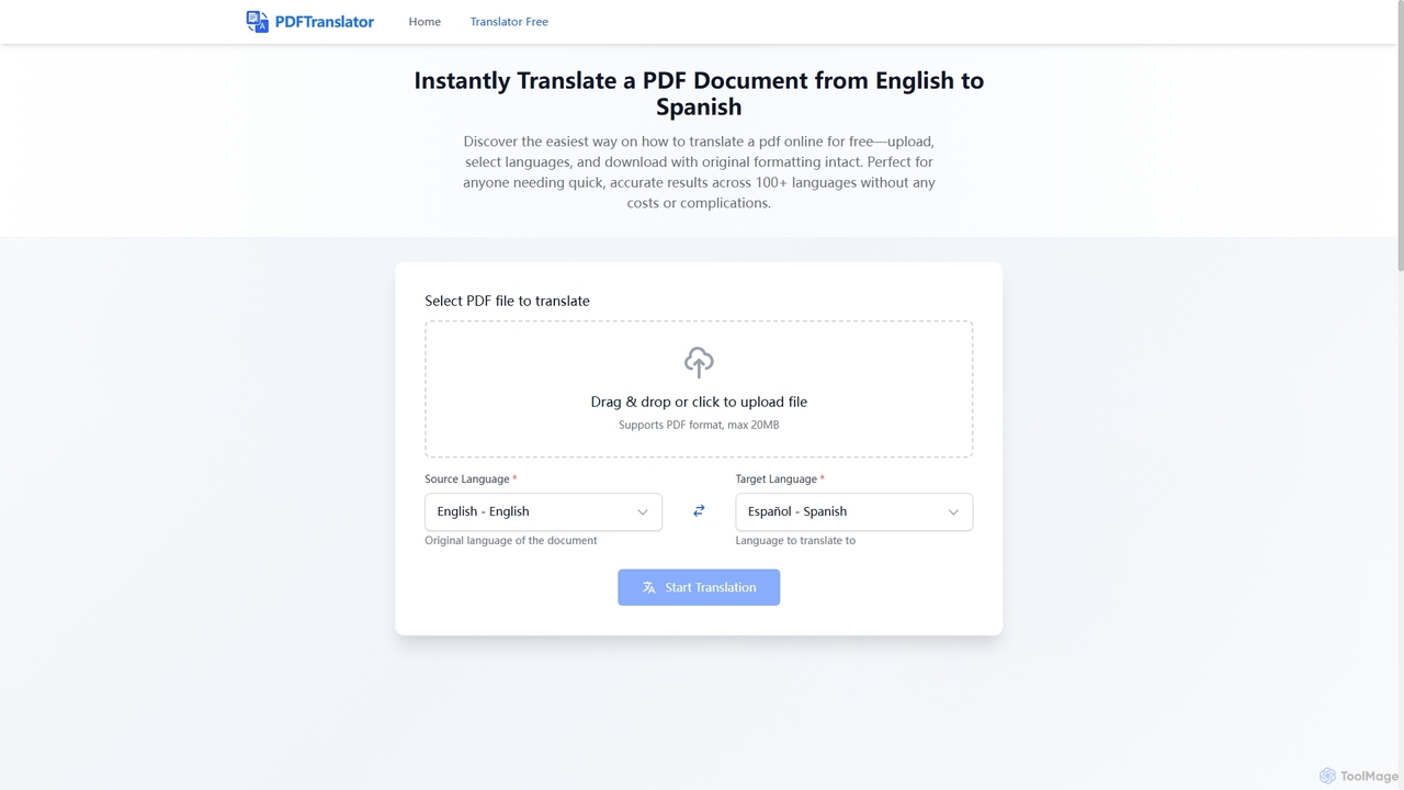 Instantly Translate a PDF Document from Simplified Chinese to Korean | PDF Translator Free for PDF Translator