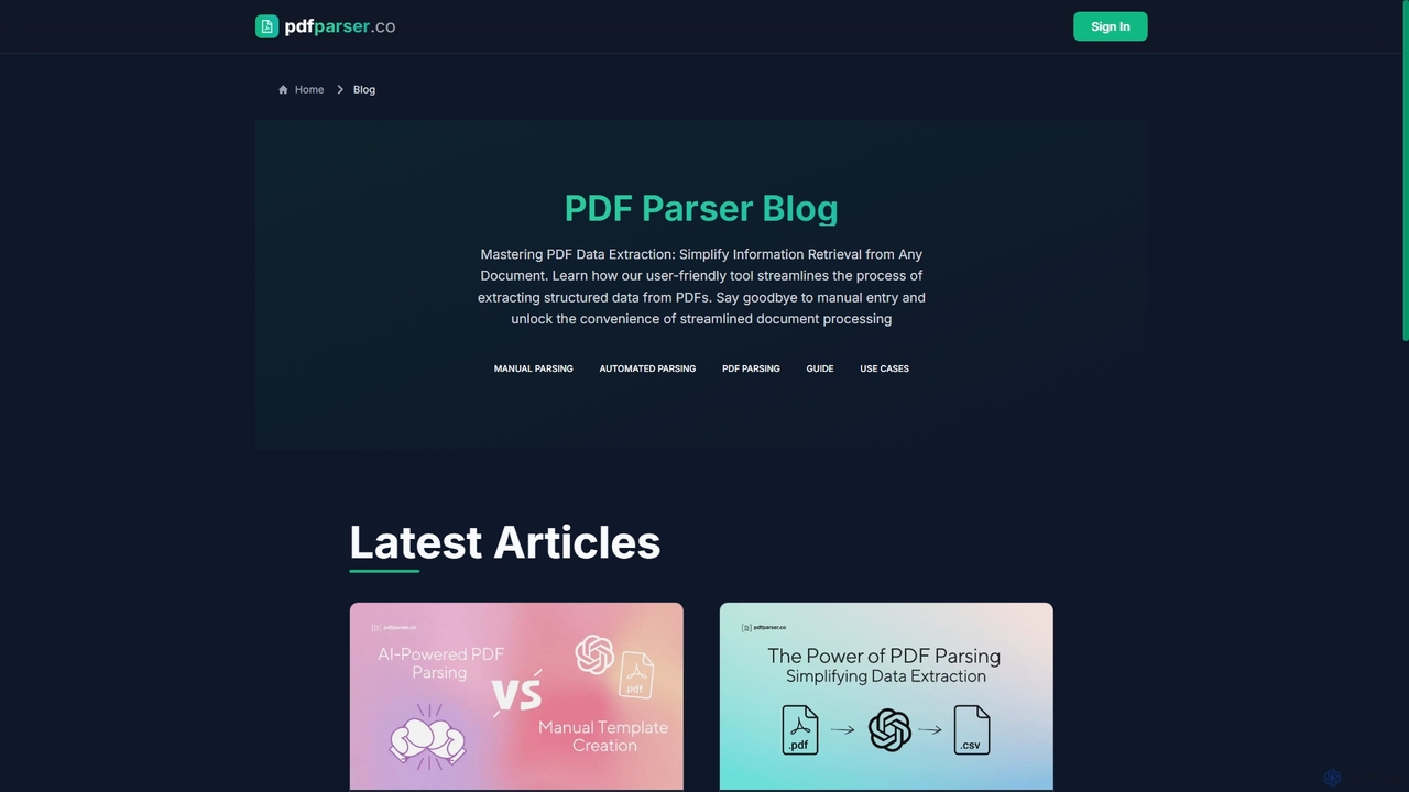 Blog | PDF Parser for Pdfparser