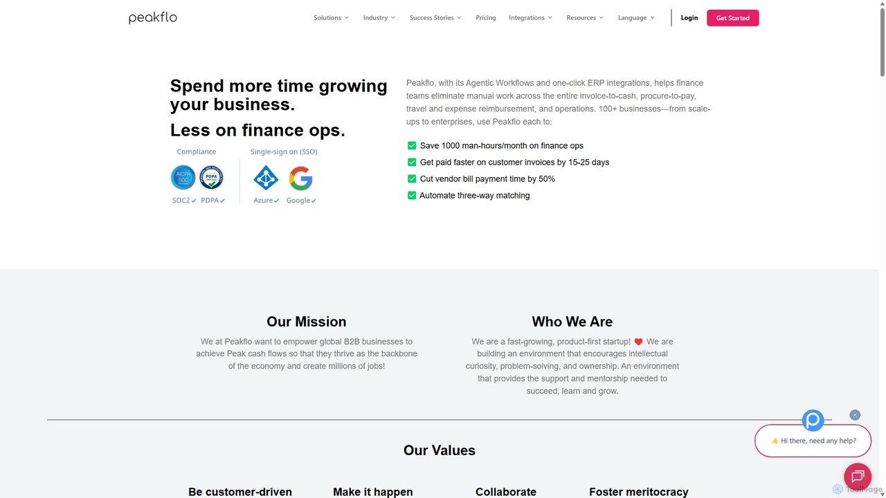 Get to Know Us, Our Mission and Values ​​| Peakflo for Peakflo