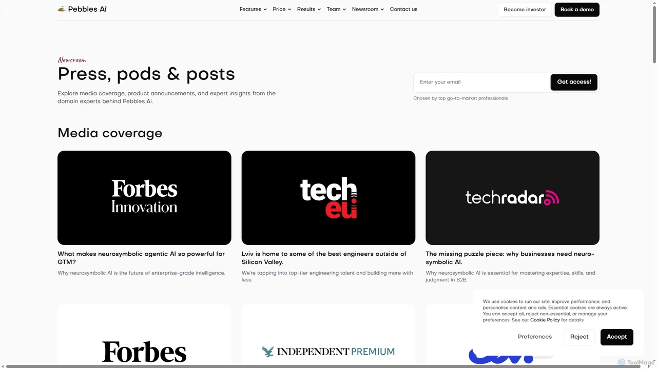 Newsroom — Pebbles Ai for Pebbles