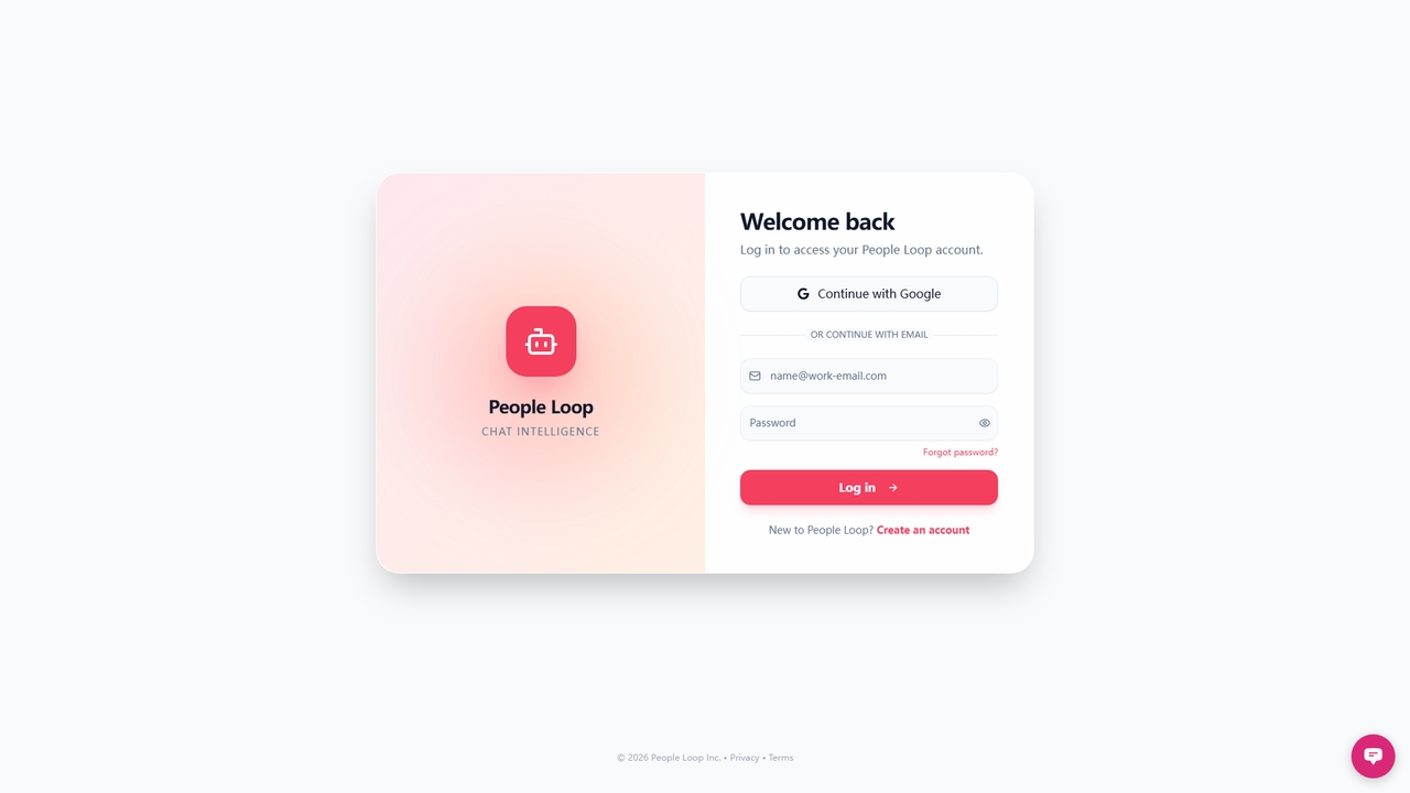 People Loop | AI chatbots that know when to call for backup for People Loop
