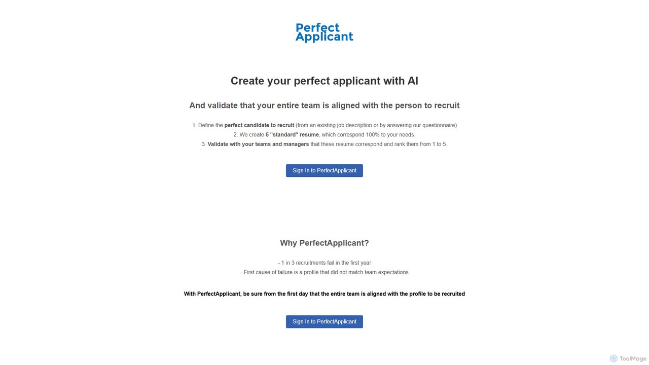 preview for PerfectApplicant