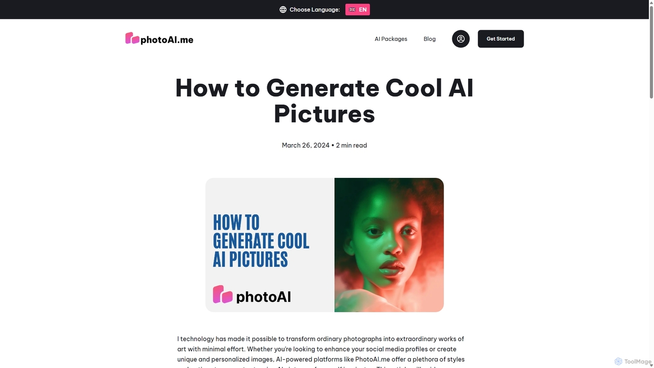 How to Generate Stunning AI Pictures for PhotoAI