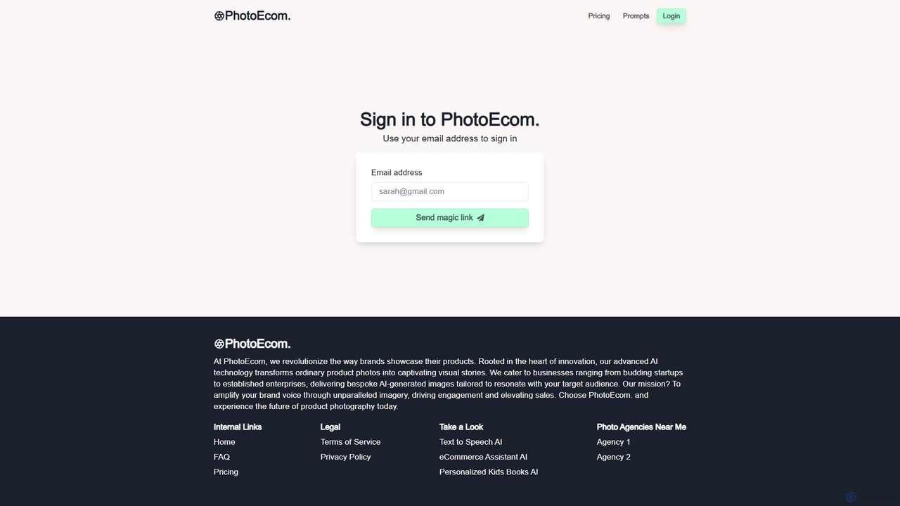 Generate Product Photo - PhotoEcom for PhotoEcom