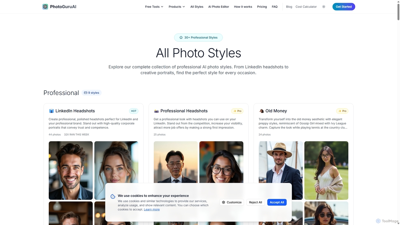 AI Headshot Generators, Generate Best Profile Pictures for PhotoGuruAI