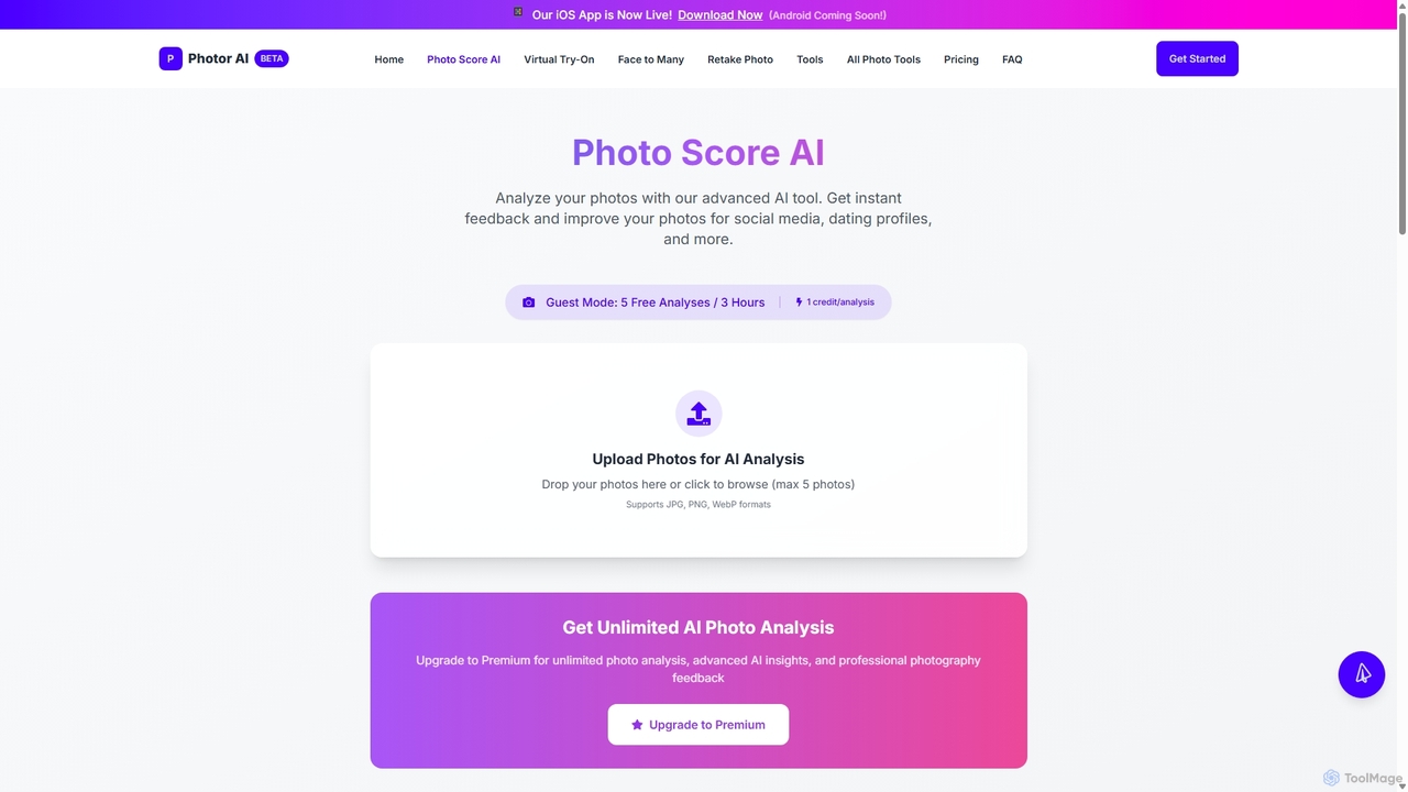 Photo Score AI for Photor