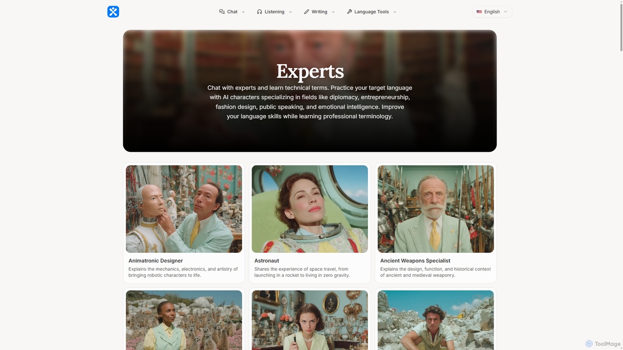 Learn Technical Vocabulary - Practice Language with AI Experts in Various Fields for Phrasium
