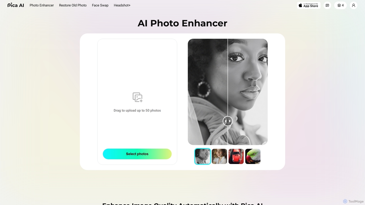 AI Photo Enhancer - Improve Image Quality Online for Free for Pica AI